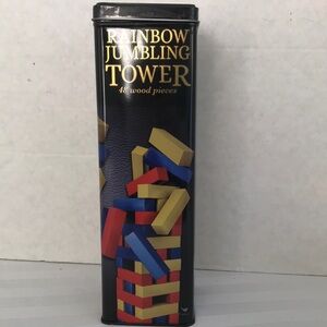 Rainbow Jumbling Tower Game